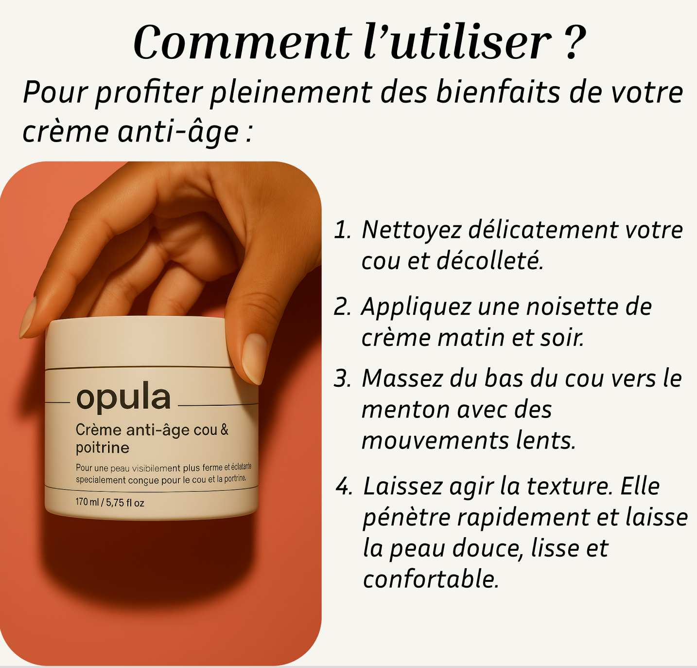 1 crème anti-âge décolleté (+ 1 offerte)