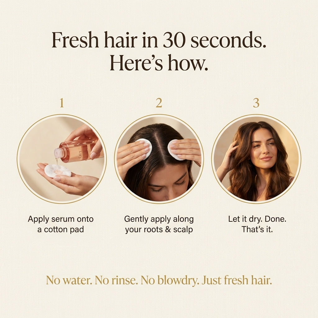 Opula - The Hair Reset. Fresh now. Less greasy over time.