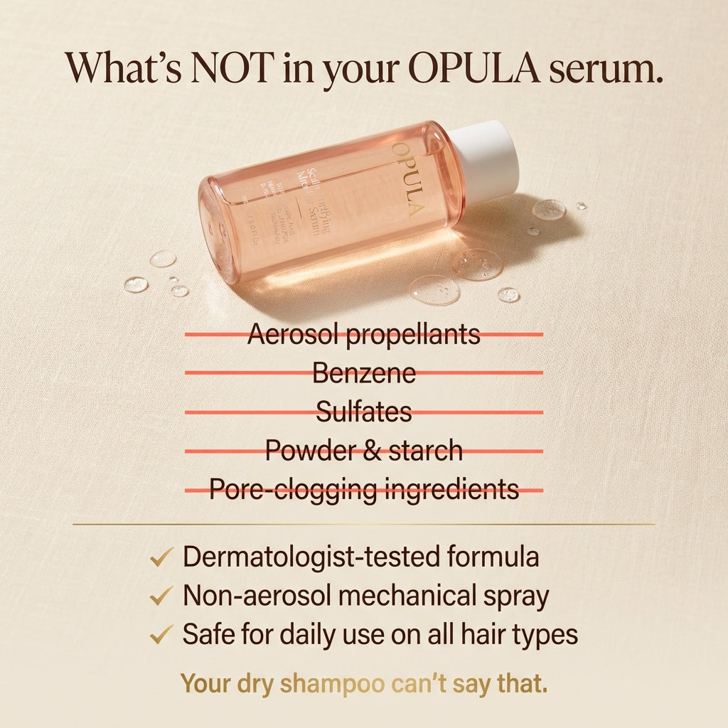 Opula - The Hair Reset. Fresh now. Less greasy over time.