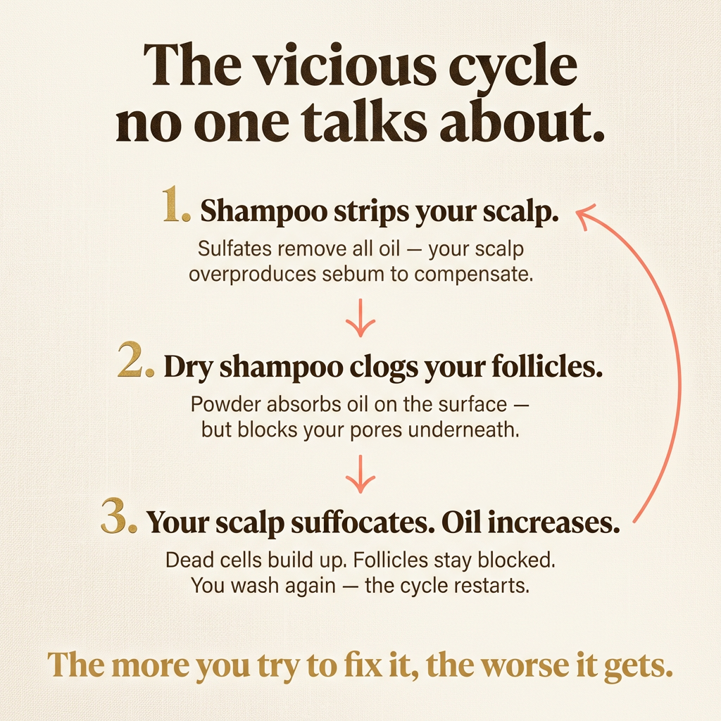 Opula - The Hair Reset. Fresh now. Less greasy over time.
